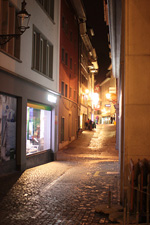 Werbebeleuchtung in der Luzerner Innenstadt